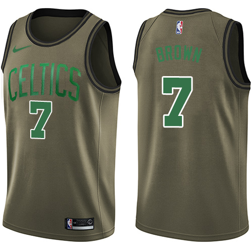 Nike Celtics #7 Jaylen Brown Green Salute to Service NBA Swingman Jersey Nike Celtics #7 Jaylen Brown Green Salute to Service NBA Swingman Jersey