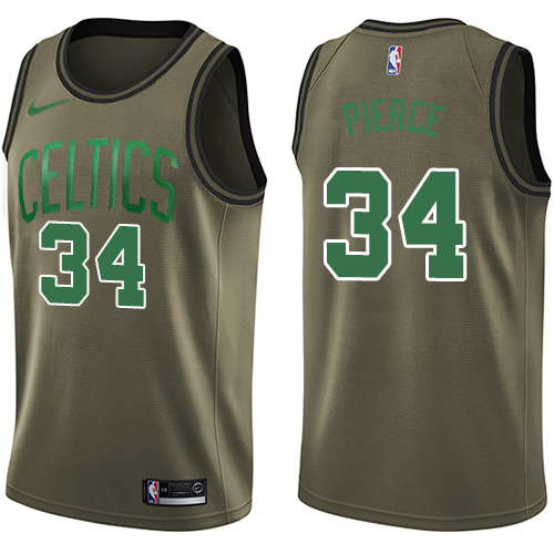 Nike Celtics #34 Paul Pierce Green Salute to Service NBA Swingman Jersey Nike Celtics #34 Paul Pierce Green Salute to Service NBA Swingman Jersey