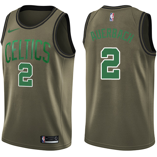 Nike Celtics #2 Red Auerbach Green Salute to Service NBA Swingman Jersey Nike Celtics #2 Red Auerbach Green Salute to Service NBA Swingman Jersey