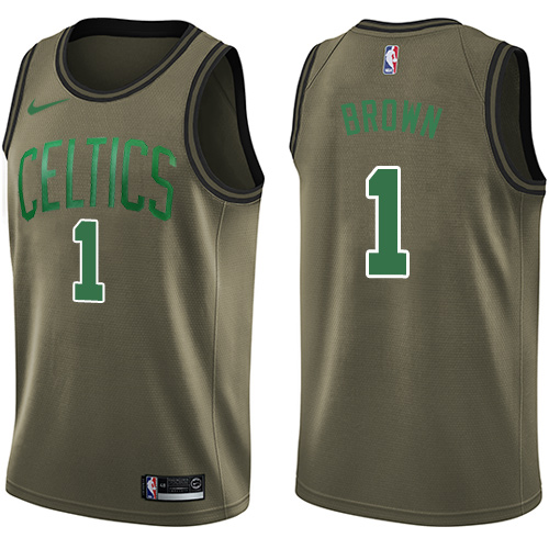Nike Celtics #1 Walter Brown Green Salute to Service NBA Swingman Jersey Nike Celtics #1 Walter Brown Green Salute to Service NBA Swingman Jersey