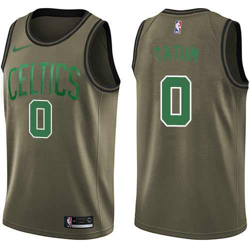 Nike Celtics #0 Jayson Tatum Green Salute to Service NBA Swingman Jersey Nike Celtics #0 Jayson Tatum Green Salute to Service NBA Swingman Jersey