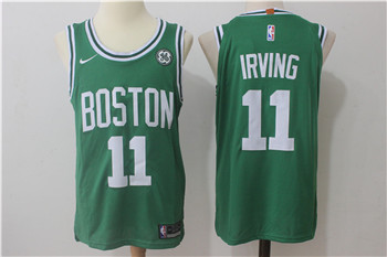 Nike Celtics #11 Kyrie Irving Green Nike Stitched NBA Jersey