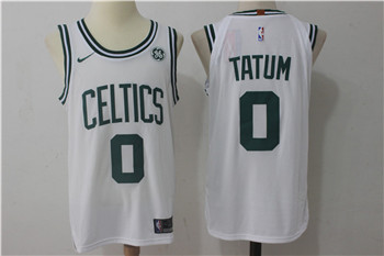 Nike Celtics #0 Jayson Tatum White Nike Stitched NBA Jersey Nike Celtics #0 Jayson Tatum White Nike Stitched NBA Jersey