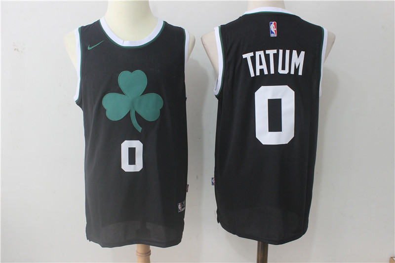 Nike Celtics #0 Jayson Tatum Black Stitched NBA Jersey