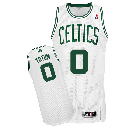 Celtics #0 Jayson Tatum White Stitched NBA Jersey