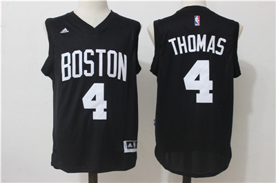 Celtics #4 Isaiah Thomas Black Swingman Jersey