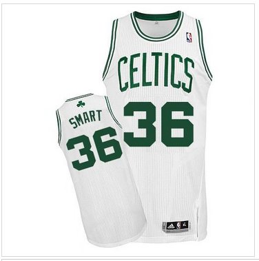 Revolution 30 Boston Celtics #36 Marcus Smart White Stitched NBA Jersey