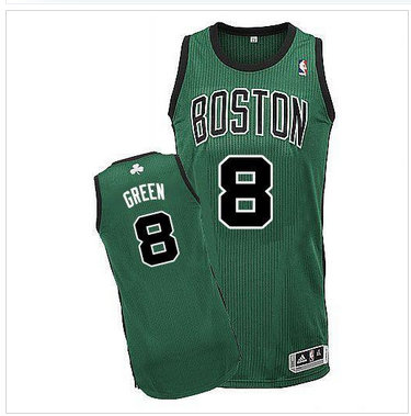 Boston Celtics Revolution 30 #8 Jeff Green Green(Black No.) Stitched NBA Jersey