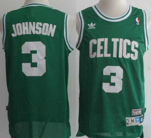 Boston Celtics #3 Dennis Johnson Green Throwback Swingman NBA Jersey