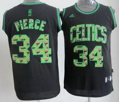 Boston Celtics 34 Paul Pierce Black Revolution 30 Swingman NBA Jerseys Camo Number Boston Celtics 34 Paul Pierce Black Revolution 30 Swingman NBA Jerseys Camo Number