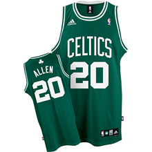 Boston Celtics 20 Ray Allen Swingman Road green Jersey