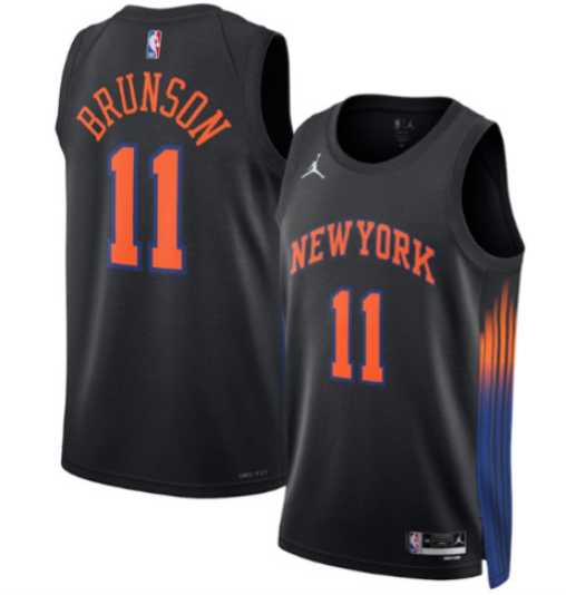 Custom Men's New Yok Knicks Black Stitched Basketball Jersey