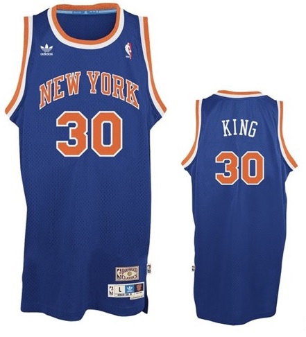 New York Knicks #30 King customized stitched jersey
