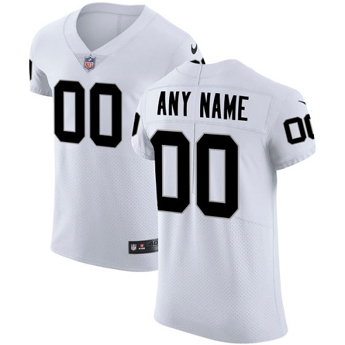 Men's NFL Oakland Raiders Vapor Untouchable Customized Elite White Jersey Men's NFL Oakland Raiders Vapor Untouchable Customized Elite White Jersey