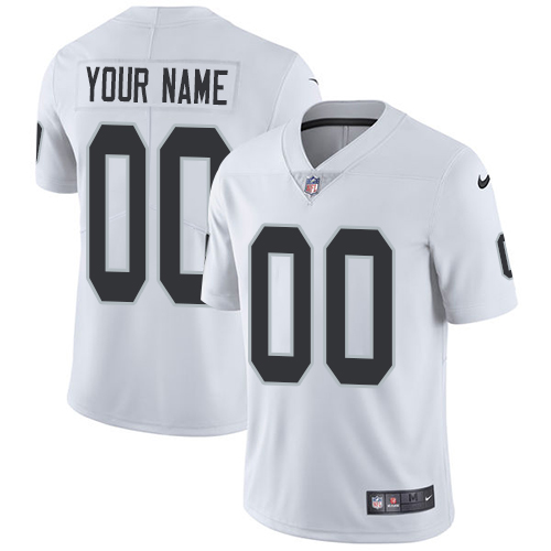 Nike NFL Oakland Raiders Vapor Untouchable Customized Limited White Road Men's Jersey Nike NFL Oakland Raiders Vapor Untouchable Customized Limited White Road Men's Jersey