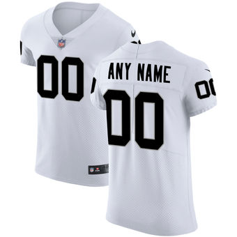 Men's Oakland Raiders Nike White Vapor Untouchable Custom Elite Jersey Men's Oakland Raiders Nike White Vapor Untouchable Custom Elite Jersey