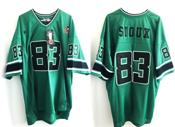 Men's North Dakota Fighting Sioux ACTIVE PLAYER Custom Green Stitched Jersey Men's North Dakota Fighting Sioux ACTIVE PLAYER Custom Green Stitched Jersey