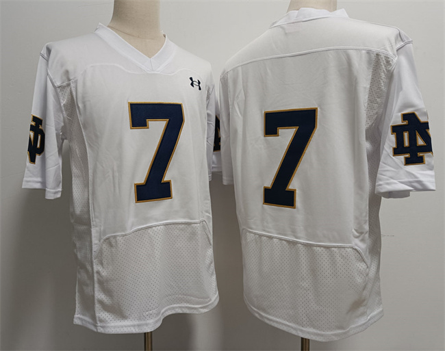 Men's Notre Dame Fighting Irish #7 Stephon Tuitt White Stitched Jersey Men's Notre Dame Fighting Irish #7 Stephon Tuitt White Stitched Jersey