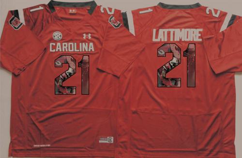 Fighting Gamecocks #21 Marcus Lattimore Red Player Fashion Stitched NCAA Jersey Fighting Gamecocks #21 Marcus Lattimore Red Player Fashion Stitched NCAA Jersey