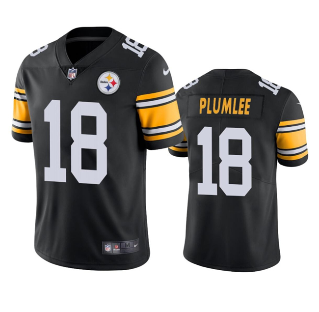Youth Pittsburgh Steelers #18 John Rhys Plumlee Black Alternate Vapor Untouchable Limited Stitched Jersey Youth Pittsburgh Steelers #18 John Rhys Plumlee Black Alternate Vapor Untouchable Limited Stitched Jersey