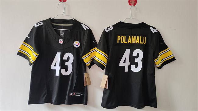 Youth Pittsburgh Steelers #43 Troy Polamalu Black F.U.S.E. Vapor Untouchable Limited Stitched Football Jersey Youth Pittsburgh Steelers #43 Troy Polamalu Black F.U.S.E. Vapor Untouchable Limited Stitched Football Jersey