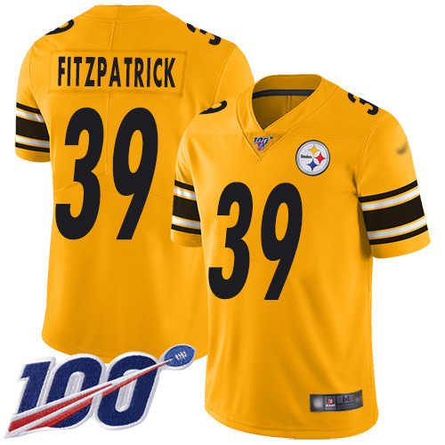 Steelers #39 Minkah Fitzpatrick Gold Youth Stitched Football Limited Inverted Legend 100th Season Jersey Steelers #39 Minkah Fitzpatrick Gold Youth Stitched Football Limited Inverted Legend 100th Season Jersey