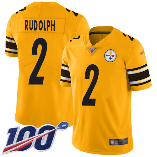 Steelers #2 Mason Rudolph Gold Youth Stitched Football Limited Inverted Legend 100th Season Jersey Steelers #2 Mason Rudolph Gold Youth Stitched Football Limited Inverted Legend 100th Season Jersey