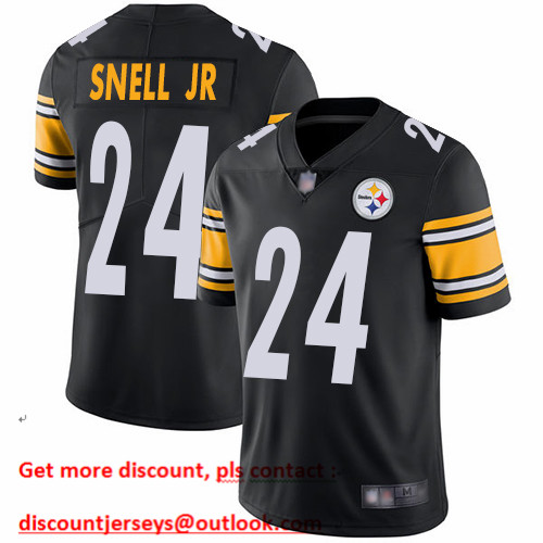 Steelers #24 Benny Snell Jr. Black Team Color Youth Stitched Football Vapor Untouchable Limited Jersey