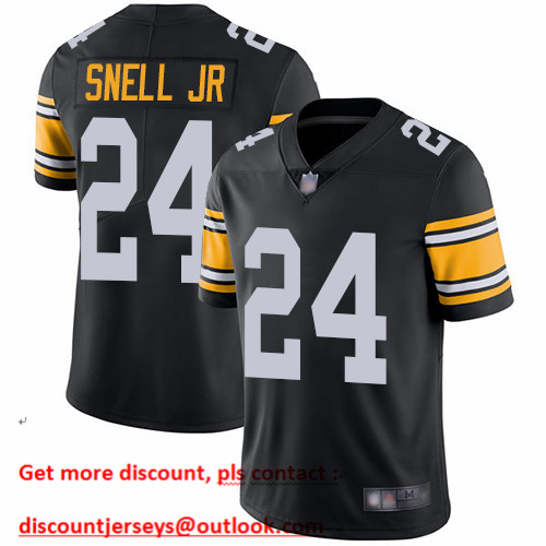 Steelers #24 Benny Snell Jr. Black Alternate Youth Stitched Football Vapor Untouchable Limited Jersey Steelers #24 Benny Snell Jr. Black Alternate Youth Stitched Football Vapor Untouchable Limited Jersey
