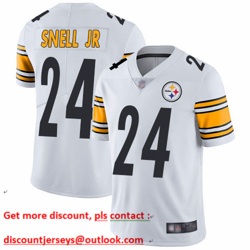 Steelers #24 Benny Snell Jr. White Youth Stitched Football Vapor Untouchable Limited Jersey