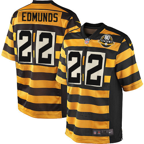 Nike Steelers #22 Terrell Edmunds Black Yellow Alternate Youth Stitched NFL Elite Jersey Nike Steelers #22 Terrell Edmunds Black Yellow Alternate Youth Stitched NFL Elite Jersey