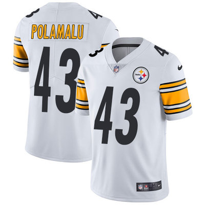 Nike Steelers #43 Troy Polamalu White Youth Stitched NFL Vapor Untouchable Limited Jersey Nike Steelers #43 Troy Polamalu White Youth Stitched NFL Vapor Untouchable Limited Jersey