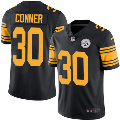 Nike Steelers #30 James Conner Black Youth Stitched NFL Limited Rush Jersey Nike Steelers #30 James Conner Black Youth Stitched NFL Limited Rush Jersey