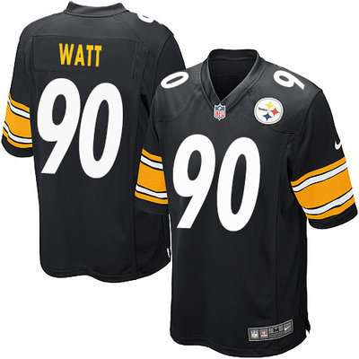Nike Steelers #90 T. J. Watt Black Team Color Youth Stitched NFL Elite Jersey Nike Steelers #90 T. J. Watt Black Team Color Youth Stitched NFL Elite Jersey