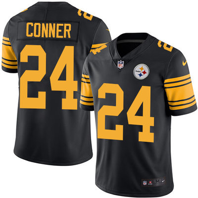 Nike Steelers #24 James Conner Black Youth Stitched NFL Limited Rush Jersey Nike Steelers #24 James Conner Black Youth Stitched NFL Limited Rush Jersey