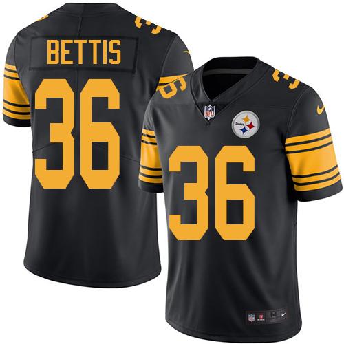 Nike Steelers #36 Jerome Bettis Black Youth Stitched NFL Limited Rush Jersey Nike Steelers #36 Jerome Bettis Black Youth Stitched NFL Limited Rush Jersey