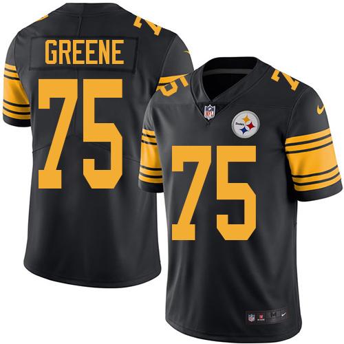 Nike Steelers #75 Joe Greene Black Youth Stitched NFL Limited Rush Jersey Nike Steelers #75 Joe Greene Black Youth Stitched NFL Limited Rush Jersey