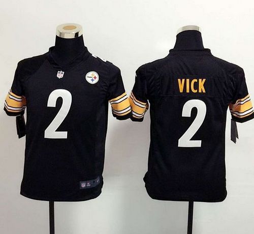 Nike Steelers #2 Michael Vick Black Team Color Youth Stitched NFL Elite Jersey Nike Steelers #2 Michael Vick Black Team Color Youth Stitched NFL Elite Jersey