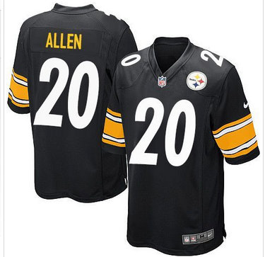 Youth Nike Pittsburgh Steelers #20 Will Allen Black Team Color Stitched NFL Elite Jersey Youth Nike Pittsburgh Steelers #20 Will Allen Black Team Color Stitched NFL Elite Jersey