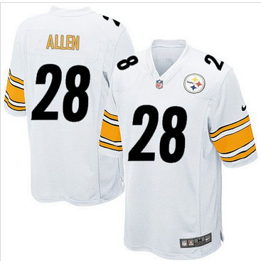Youth Nike Steelers #28 Cortez Allen White Stitched NFL Elite Jersey Youth Nike Steelers #28 Cortez Allen White Stitched NFL Elite Jersey