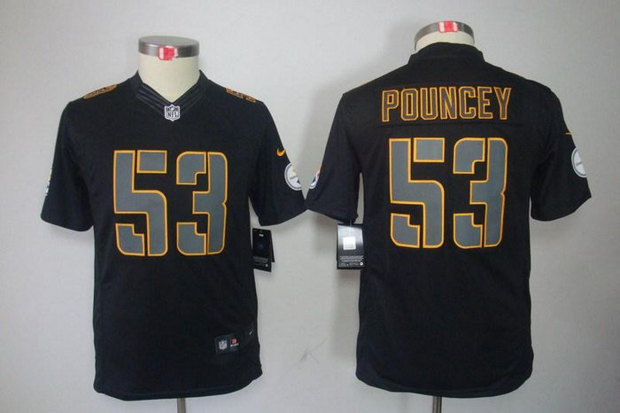 Youth NEW Pittsburgh Steelers 53 Maurkice Pouncey Black Jerseys(Impact Limited) Youth NEW Pittsburgh Steelers 53 Maurkice Pouncey Black Jerseys(Impact Limited)