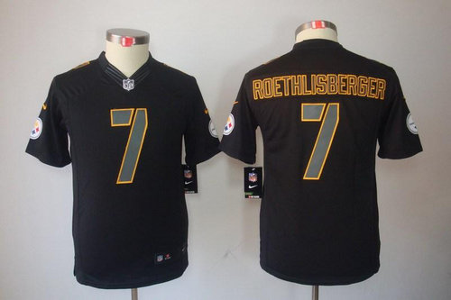 Youth NEW Pittsburgh Steelers #7 Ben Roethlisberger Black Jerseys(Impact Limited) Youth NEW Pittsburgh Steelers #7 Ben Roethlisberger Black Jerseys(Impact Limited)