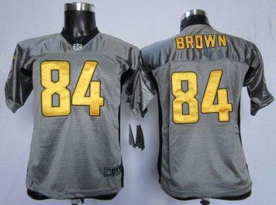 Youth NEW Pittsburgh Steelers #84 Antonio Brown Grey Shadow NFL Jerseys Youth NEW Pittsburgh Steelers #84 Antonio Brown Grey Shadow NFL Jerseys