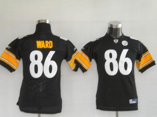 Youth Pittsburgh Steelers 86 Hines Ward black Jerseys