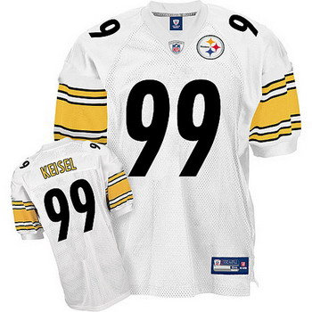 Youth Pittsburgh Steelers Brett Keisel Authentic White Jersey