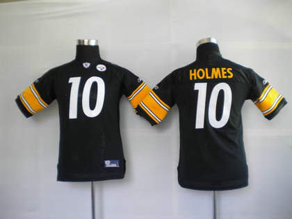 Youth Jerseys Pittsburgh Steelers 10 Santonio Holmes BLACK