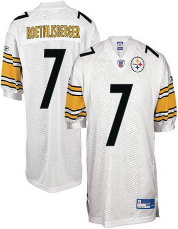 Youth Pittsburgh Steelers 7 Roethlisberger White Super Bowl XLIII Jerseys