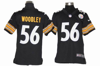 Youth Nike NFL Pittsburgh Steelers 56 Lamarr Woodley black Jerseys