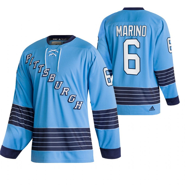 Men's Pittsburgh Penguins #6 John Marino 2022 Blue Classics Stitched Jersey Men's Pittsburgh Penguins #6 John Marino 2022 Blue Classics Stitched Jersey