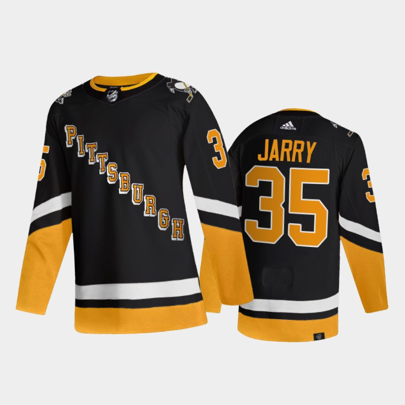 Men's Pittsburgh Penguins #35 Tristan Jarry 2021 2022 Black Stitched Jersey Men's Pittsburgh Penguins #35 Tristan Jarry 2021 2022 Black Stitched Jersey